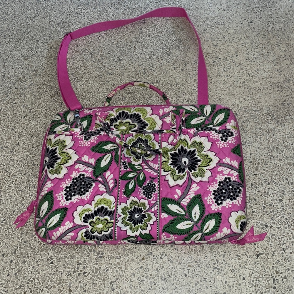 Vera Bradley Priscilla Pink Computer bag.